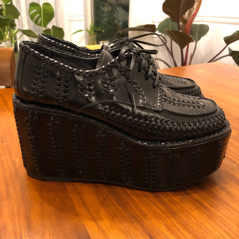 Prada 35mm Woven Brogues
